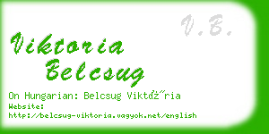 viktoria belcsug business card